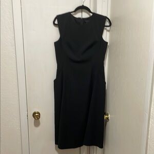 White House Black Market Black Sleeveless Sheath Dress